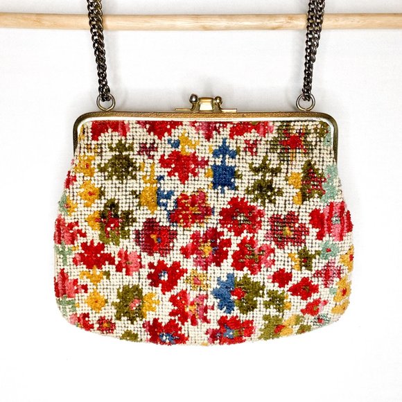 Vintage Floral Tapestry Purse - Picture 6 of 7